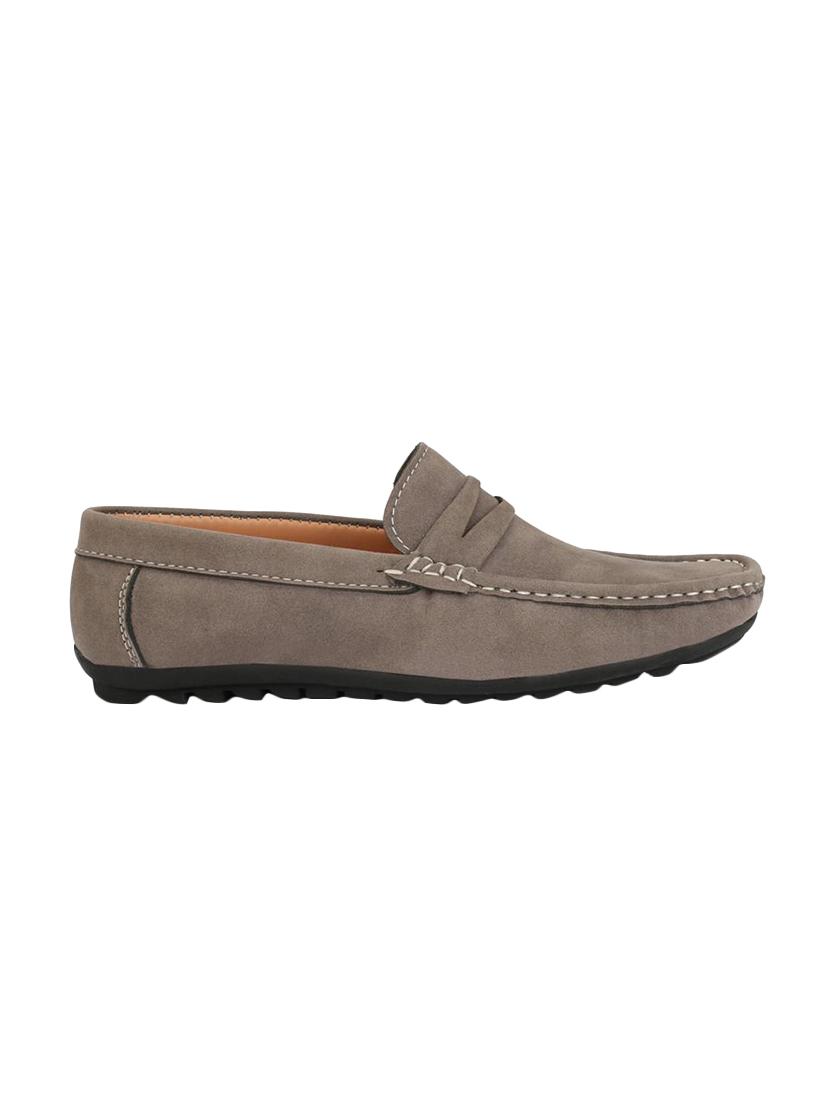 grey suede slip on loafers - 16707964 - Zoom Image - 2