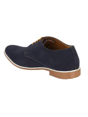 navy leatherette lace up shoes - 16707980 - Standard Image - 3