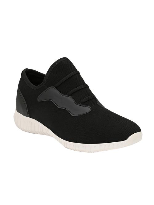 black fabric slipon sport shoes - 16708007 - Standard Image - 1
