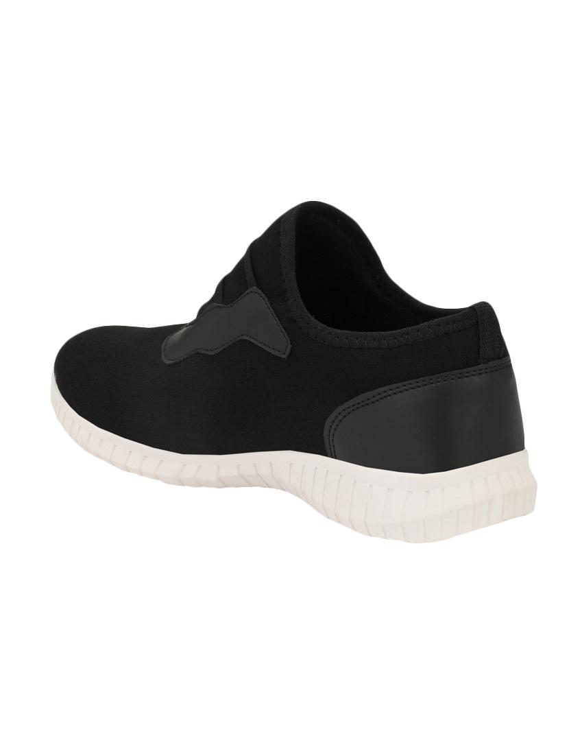 black fabric slipon sport shoes - 16708007 - Zoom Image - 3