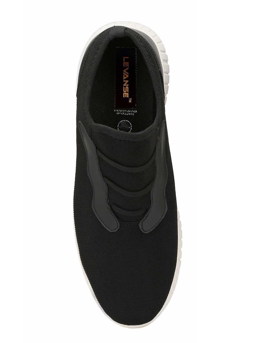 black fabric slipon sport shoes - 16708007 - Zoom Image - 4