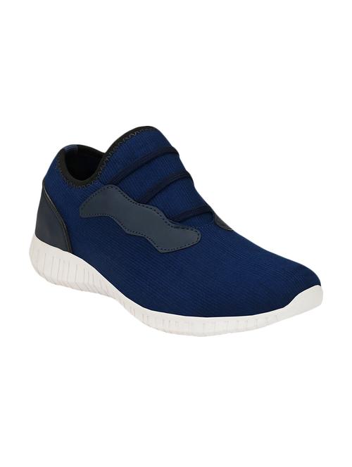blue fabric lace up sport shoes - 16708008 - Standard Image - 1