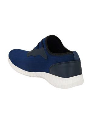 blue fabric lace up sport shoes - 16708008 - Standard Image - 3