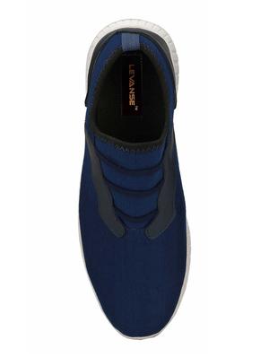 blue fabric lace up sport shoes - 16708008 - Standard Image - 4