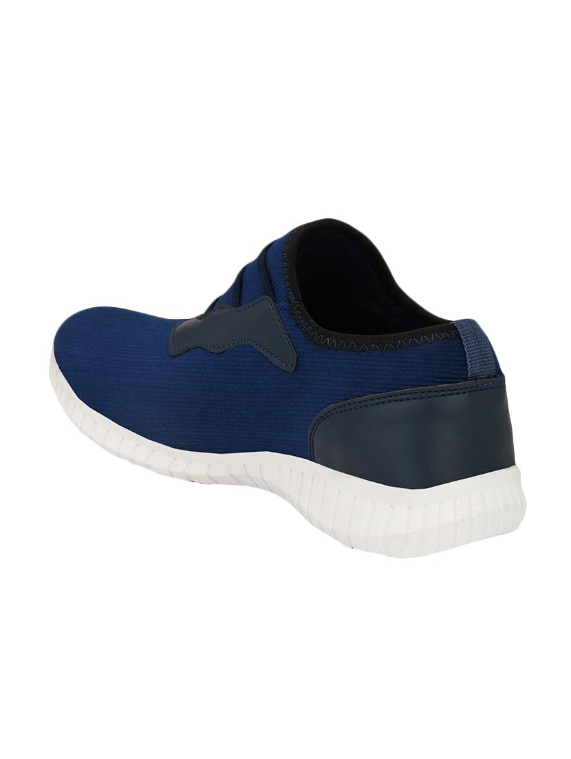 blue fabric lace up sport shoes - 16708008 - Zoom Image - 3