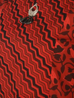 printed flared kurta - 16708018 - Standard Image - 6