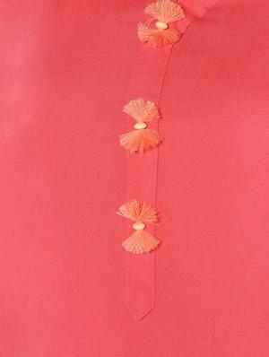 solid straight kurta - 16708029 - Standard Image - 5
