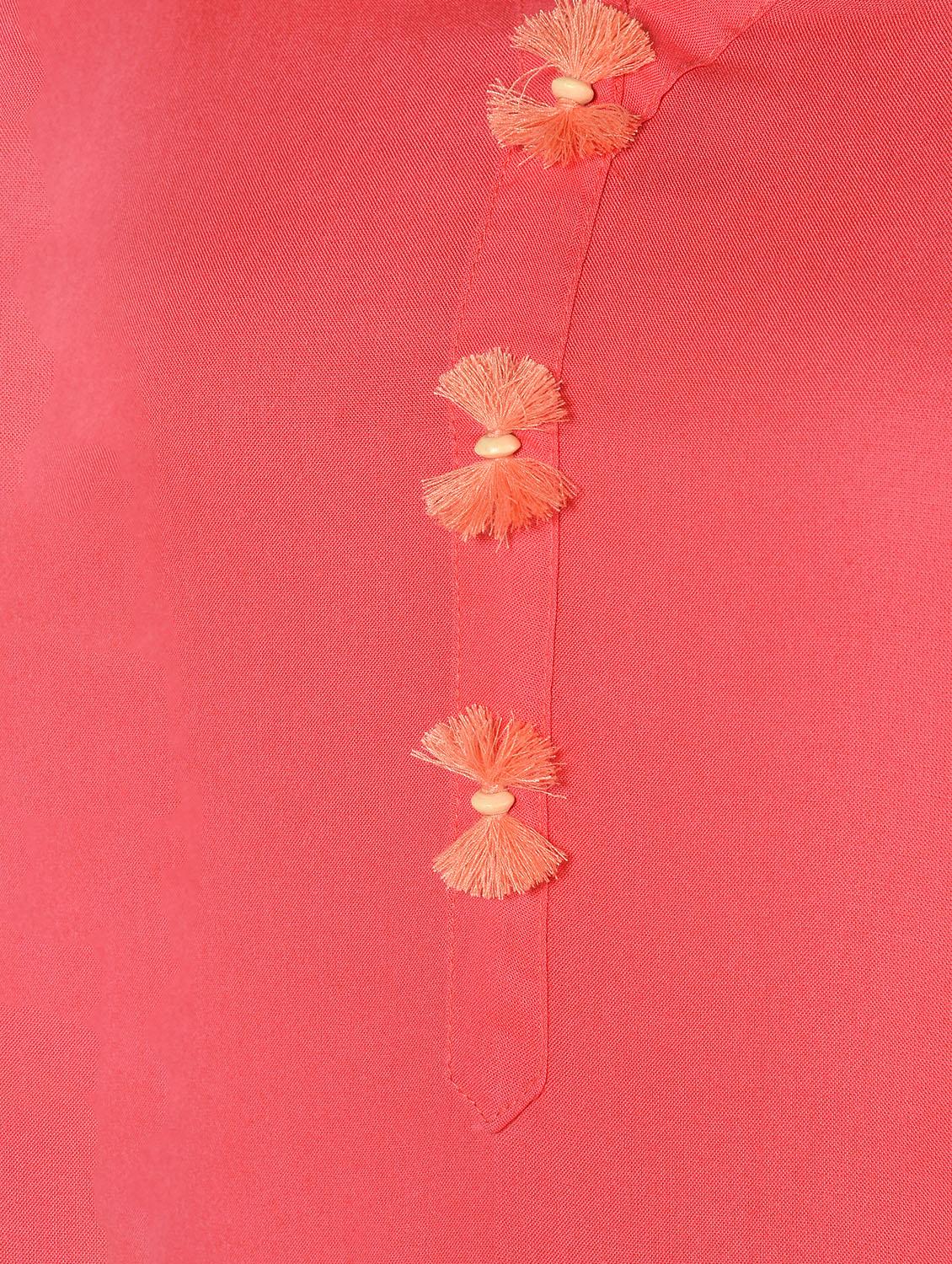 solid straight kurta - 16708029 - Zoom Image - 5