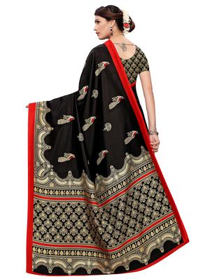 conversational printed bhagalpuri saree with blouse - 16708054 - Standard Image - 2