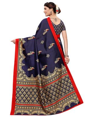 conversational printed bhagalpuri saree with blouse - 16708055 - Standard Image - 2