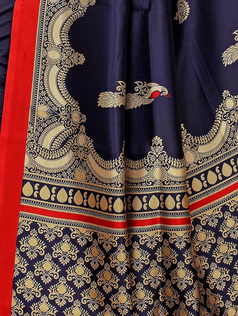 conversational printed bhagalpuri saree with blouse - 16708055 - Zoom Image - 3