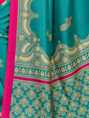 conversational printed bhagalpuri saree with blouse - 16708057 - Standard Image - 3