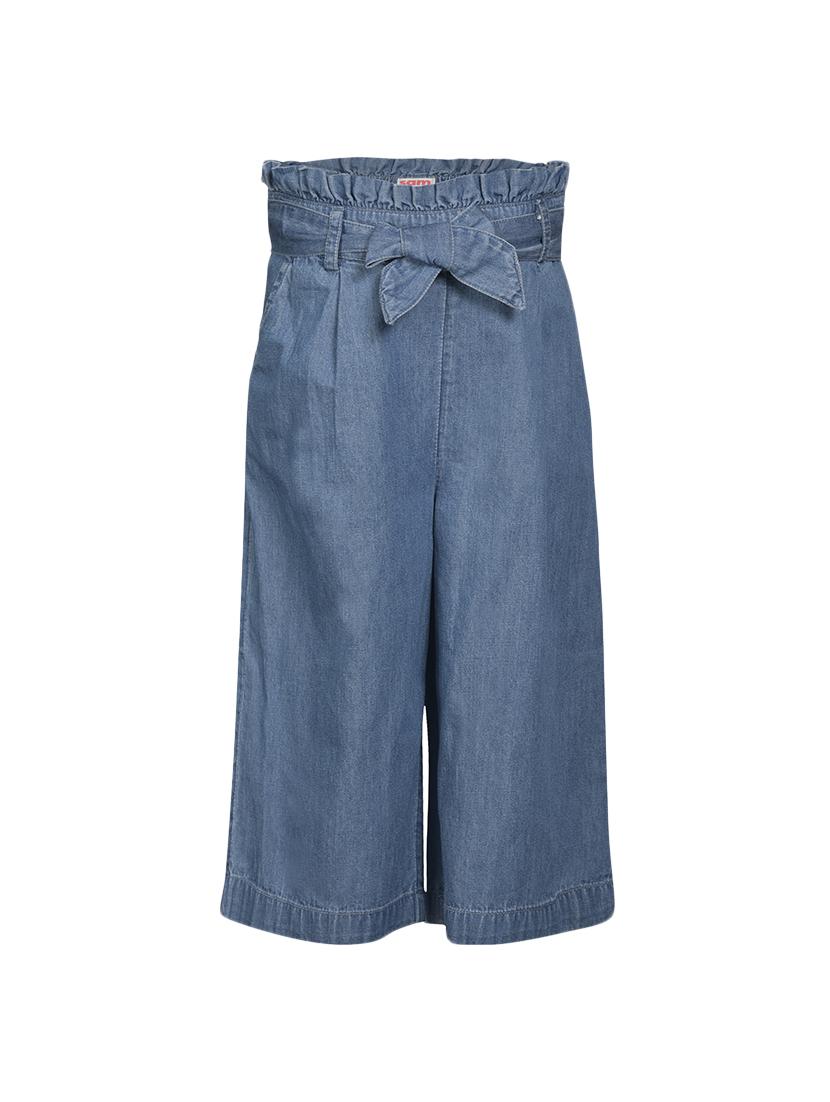 blue cotton casual trouser - 16708123 - Zoom Image - 1