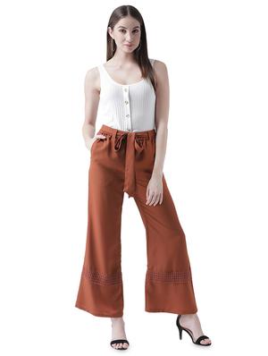 tie up waist lace detail palazzo - 16708278 - Standard Image - 4