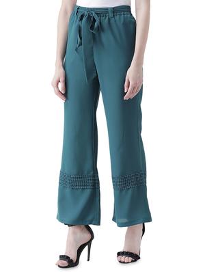 tie up waist lace detail palazzo - 16708279 - Standard Image - 2