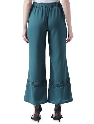 tie up waist lace detail palazzo - 16708279 - Standard Image - 3