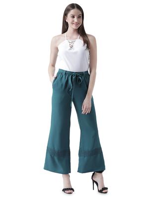 tie up waist lace detail palazzo - 16708279 - Standard Image - 4