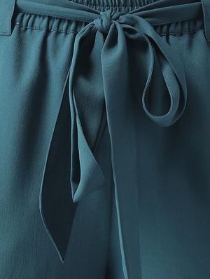 tie up waist lace detail palazzo - 16708279 - Standard Image - 5