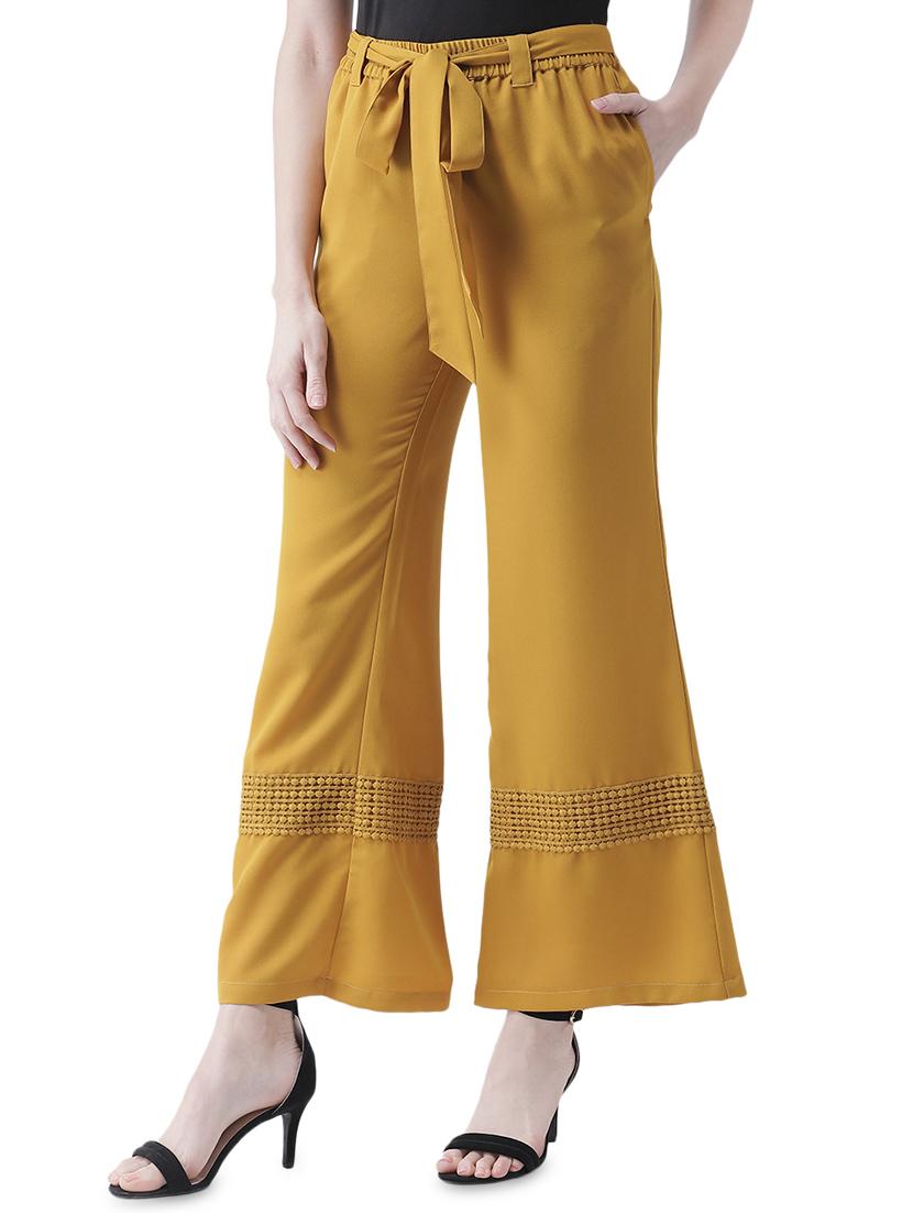 tie up waist lace detail palazzo - 16708280 - Zoom Image - 2