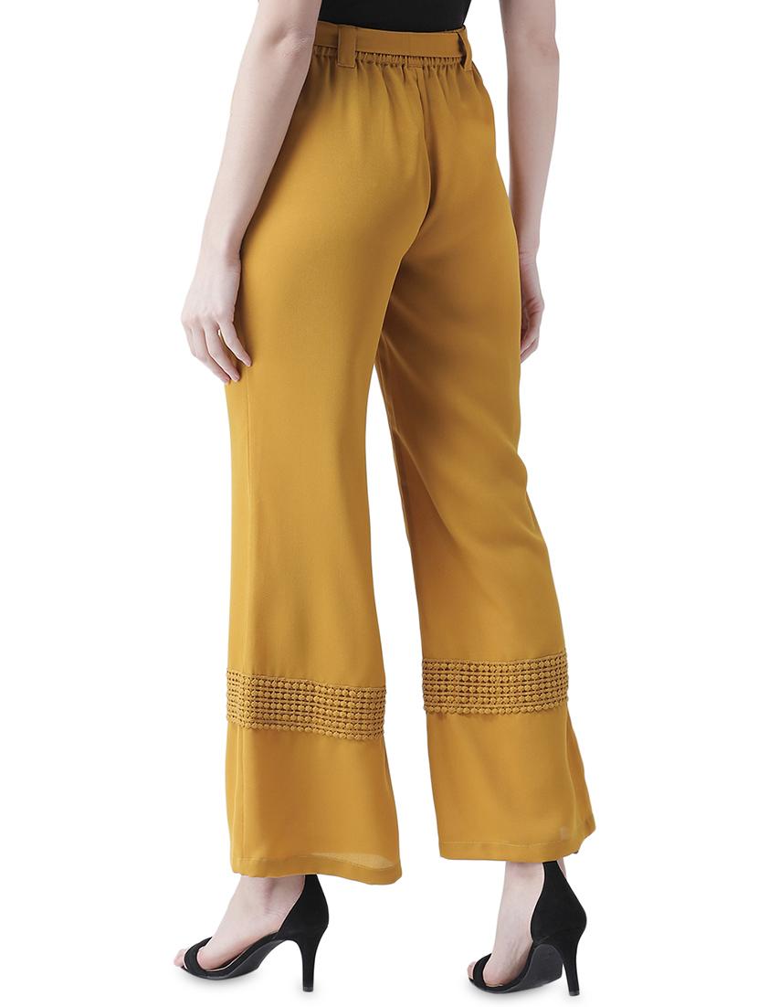 tie up waist lace detail palazzo - 16708280 - Zoom Image - 3