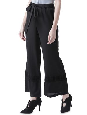 tie up waist lace detail palazzo - 16708281 - Standard Image - 2