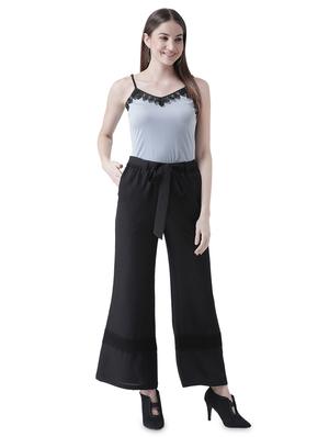 tie up waist lace detail palazzo - 16708281 - Standard Image - 4