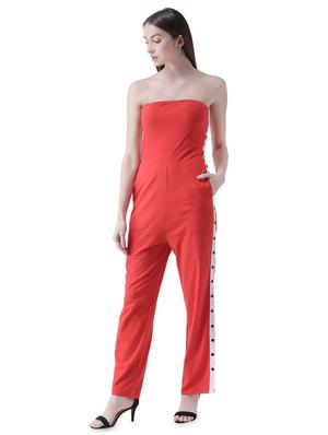side taped tube jumpsuit - 16708307 - Standard Image - 2