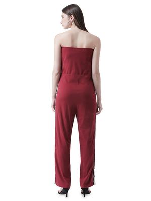 side taped tube jumpsuit - 16708309 - Standard Image - 3