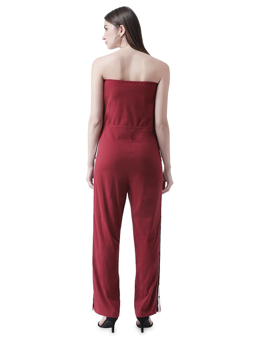 side taped tube jumpsuit - 16708309 - Zoom Image - 3