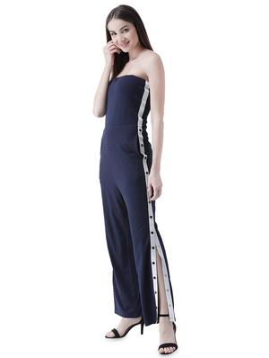 side taped tube jumpsuit - 16708310 - Standard Image - 2