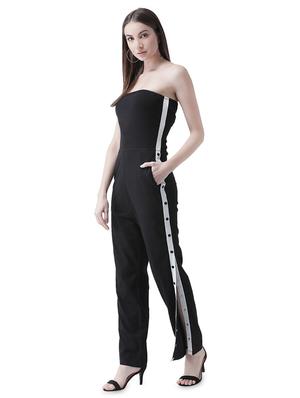 side taped tube jumpsuit - 16708311 - Standard Image - 2