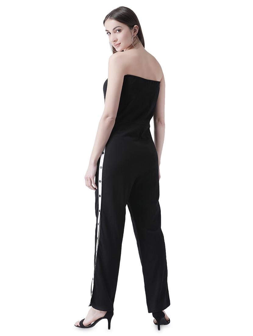 side taped tube jumpsuit - 16708311 - Zoom Image - 3