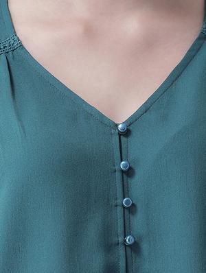 lace detail bishop sleeved top - 16708314 - Standard Image - 5
