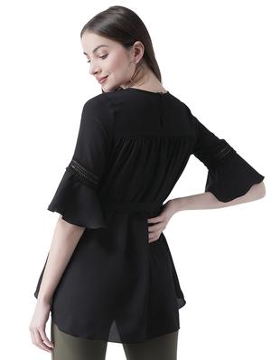 tie front lace detail top - 16708315 - Standard Image - 3