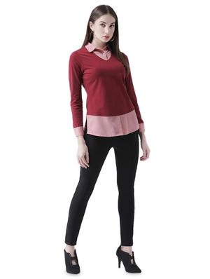 shirt collar layered top - 16708328 - Standard Image - 4
