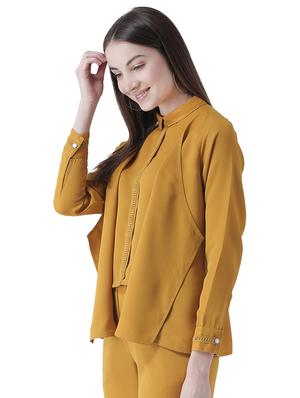 lace detail long sleeved layered top - 16708331 - Standard Image - 2