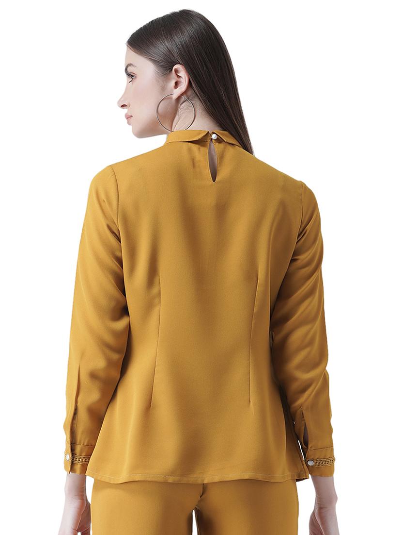 lace detail long sleeved layered top - 16708331 - Zoom Image - 3