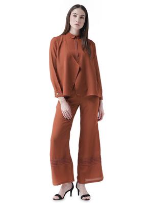 lace detail long sleeved layered top - 16708333 - Standard Image - 4