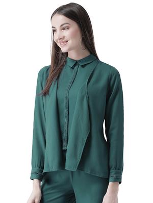 lace detail long sleeved layered top - 16708334 - Standard Image - 2