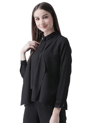 lace detail long sleeved layered top - 16708336 - Standard Image - 2