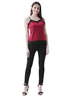 lace detail cami neck top - 16708354 - Standard Image - 4