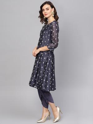 embroidered kurta salwar set - 16708362 - Standard Image - 2