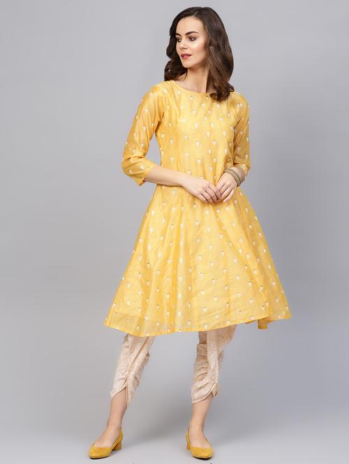 embroidered kurta palazzo set - 16708364 - Standard Image - 1