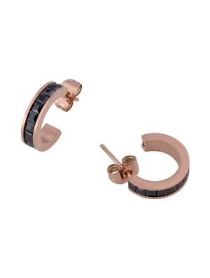 black metal balli earring - 16708521 - Standard Image - 2