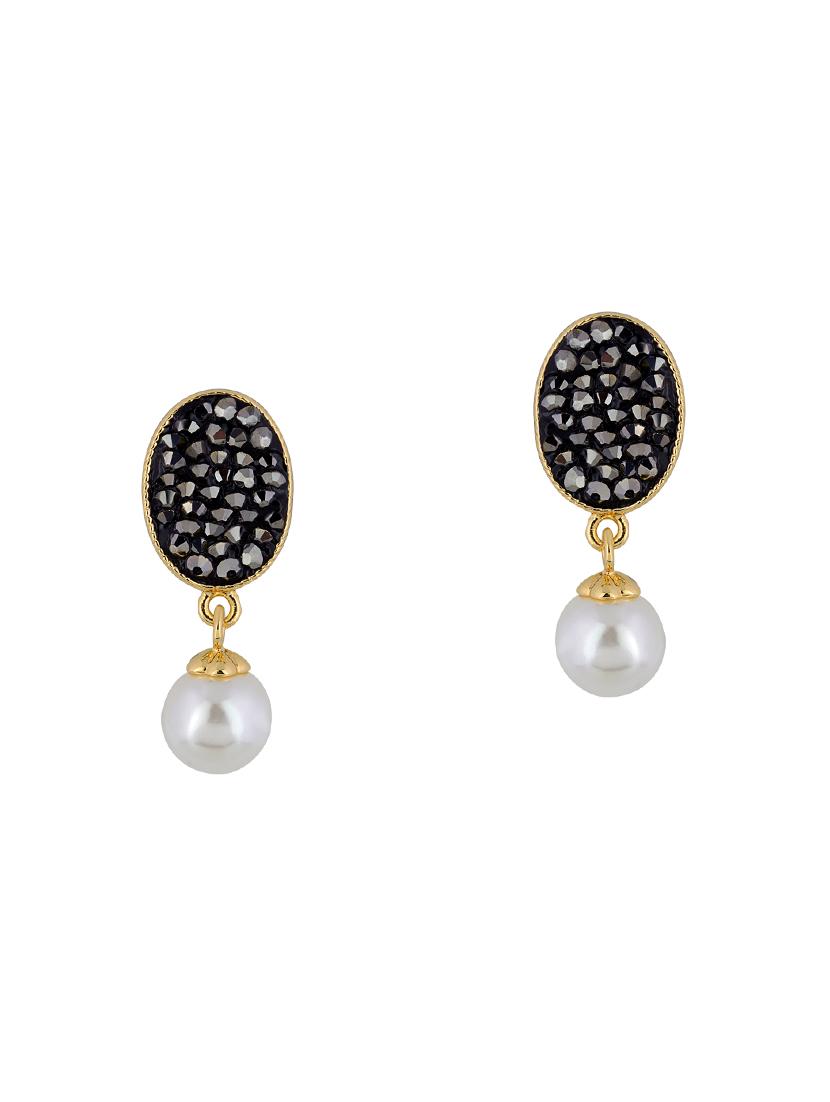 black metal drop earring - 16708537 - Zoom Image - 2