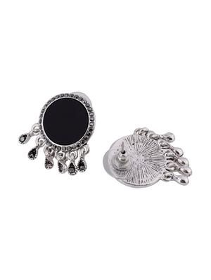 black metal drop earring - 16708546 - Standard Image - 2