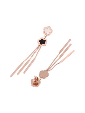 gold metal drop earring - 16708551 - Standard Image - 2