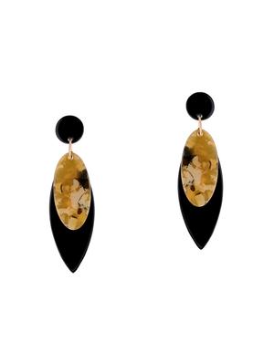 black metal drop earring - 16708561 - Standard Image - 2