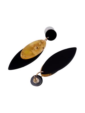 black metal drop earring - 16708561 - Standard Image - 3