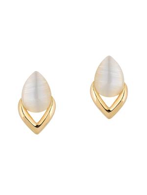 white metal drop earring - 16708565 - Standard Image - 2